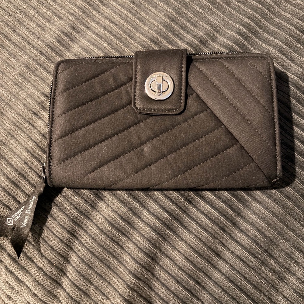 Vera Bradley Black Quilted Wallet